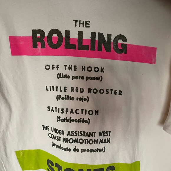 Daydreamer ROLLING STONES SATISFACTION BOYFRIEND TEE SIZE MEDIUM - Picture 5 of 8